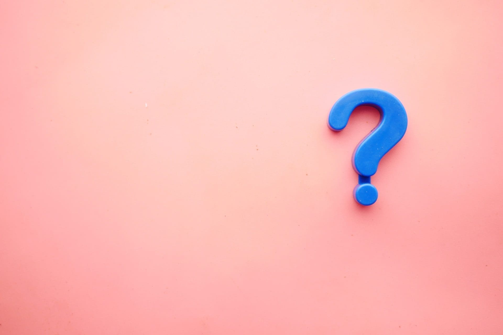 a question mark